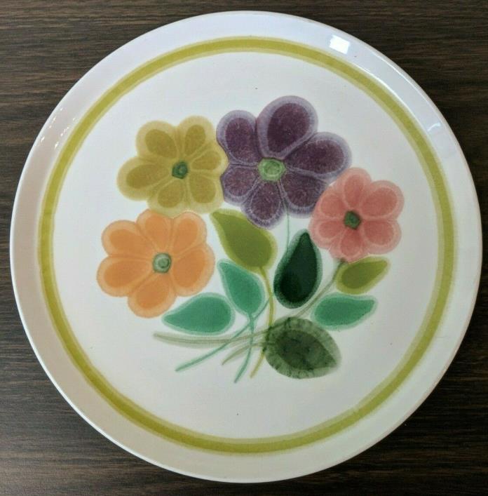 Franciscan Floral Dinner Plate 70's Mod Flower Power  EUC