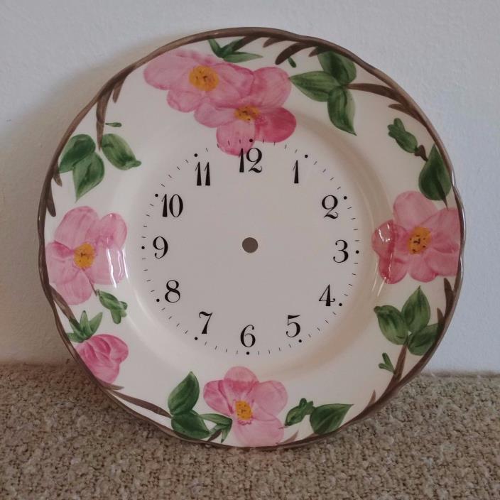 FRANCISCAN DESERT ROSE ROUND CLOCK PLATE MADE IN ENGLAND
