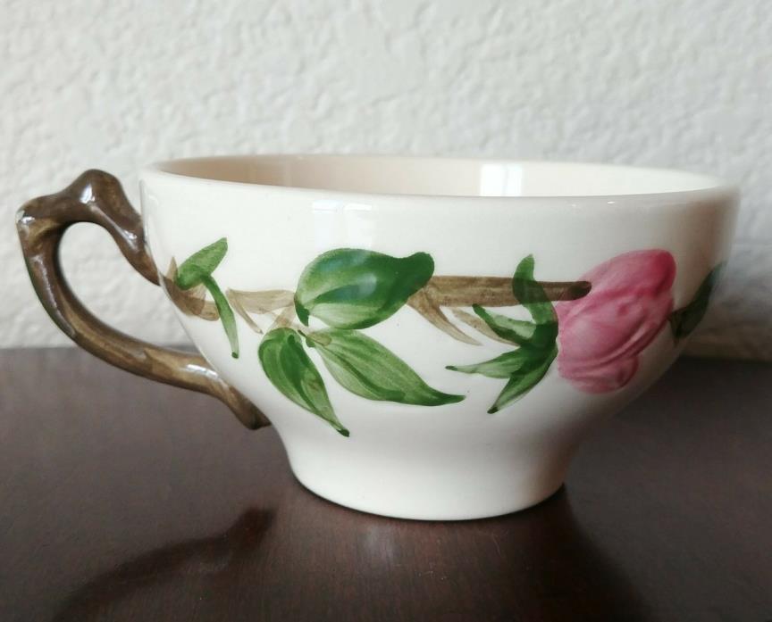 FRANCISCAN DESERT ROSE TEA CUP WITH HANDLE DISH MADE IN USA