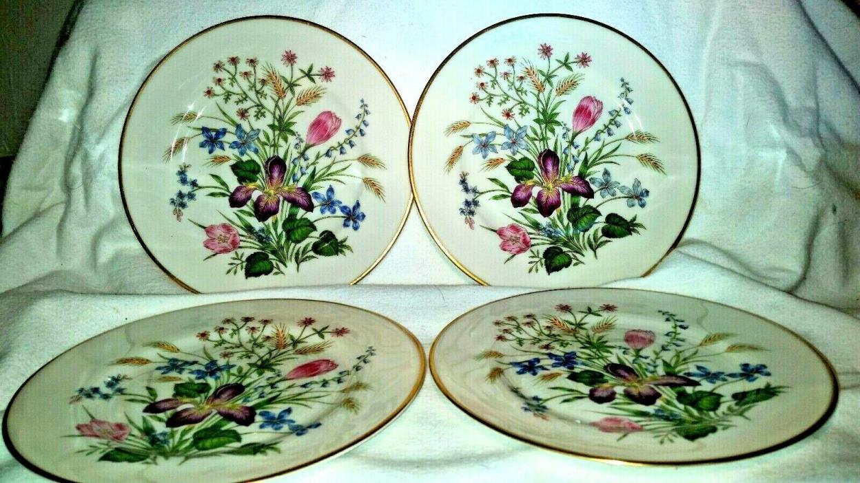 4 Franciscan Fine Bone China Mariposa Bread & Butter Plates 6.25