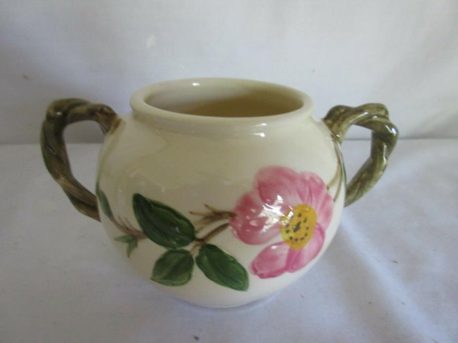 Vintage Franciscan Earthenware Desert Rose Sugar Bowl  No lid 1953-58   MINT