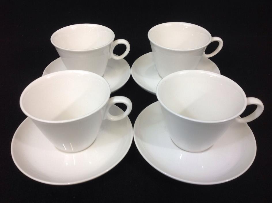 Franciscan Cloud Nine FOUR Cups and Saucers -- Mid-Century Modern