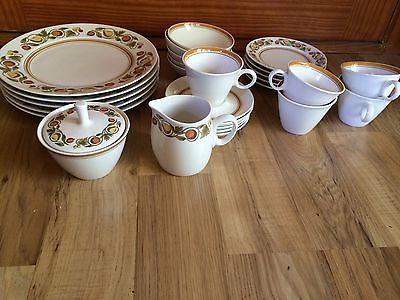 27 Piece Vintage Franciscan Whitestone Ware Pickwick Dinnerware