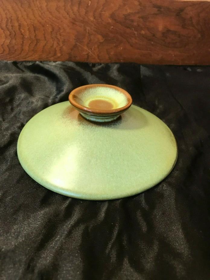 Vintage Frankoma Prairie Green Lid for Bowl  5 1/2