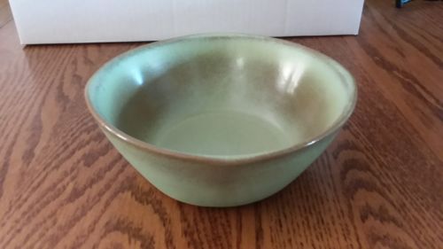 Frankoma Pottery Plainsman Prairie Green Salad/Cereal Bowl 5XL 6.25