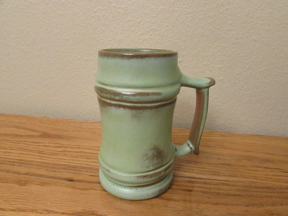 Vintage Frankoma Pottery M2 Prairie Green Coffee Cup/Mug Large 6