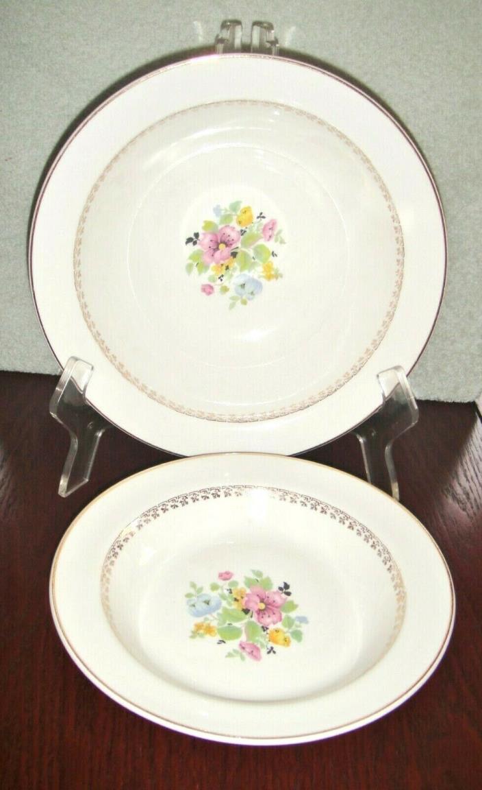 2 Derwood, W. S. George Vintage bowls # 1748,  One 9