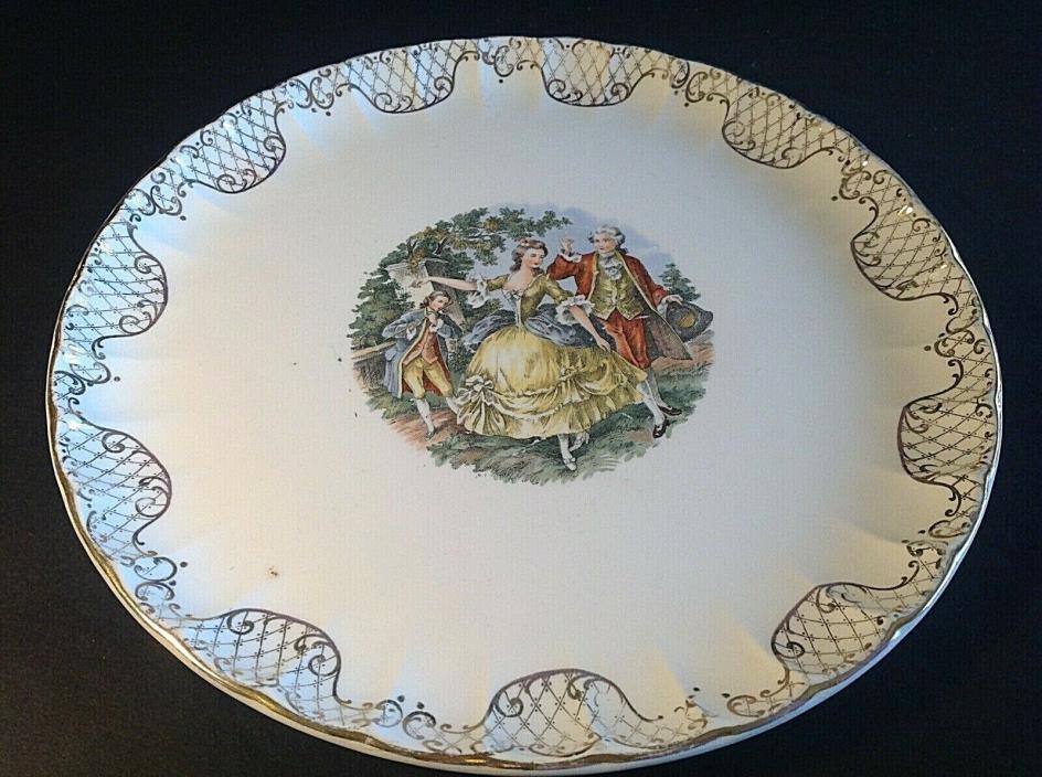 W.S. GEORGE BOLERO PLATE ROYAL CHINA WARRANTED 22 KT. GOLD 10.25 INCHES