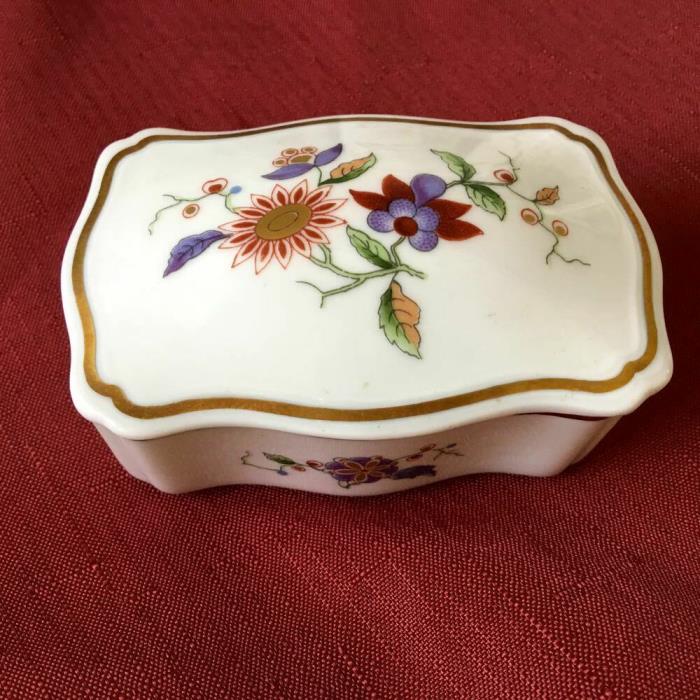 Vintage Richard Ginori Italy Porcelain Oriente Trinket Box