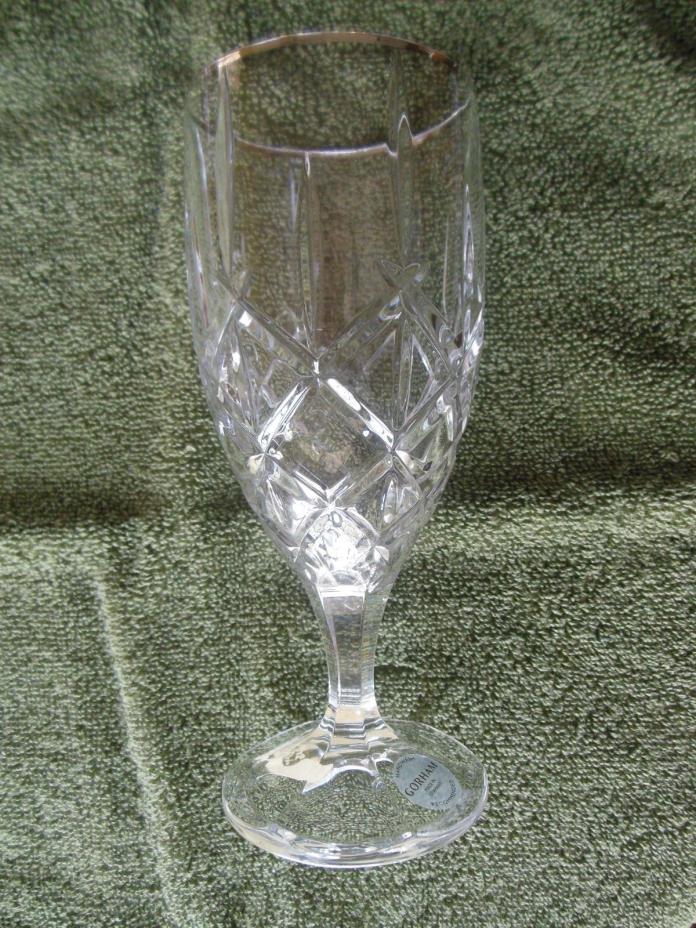 NEW Gorham Lady Anne Platinum Crystal Iced Beverage Glass 7 3/4