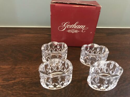 Gorham Crystal King Edward Napkin Ring Holders (4)