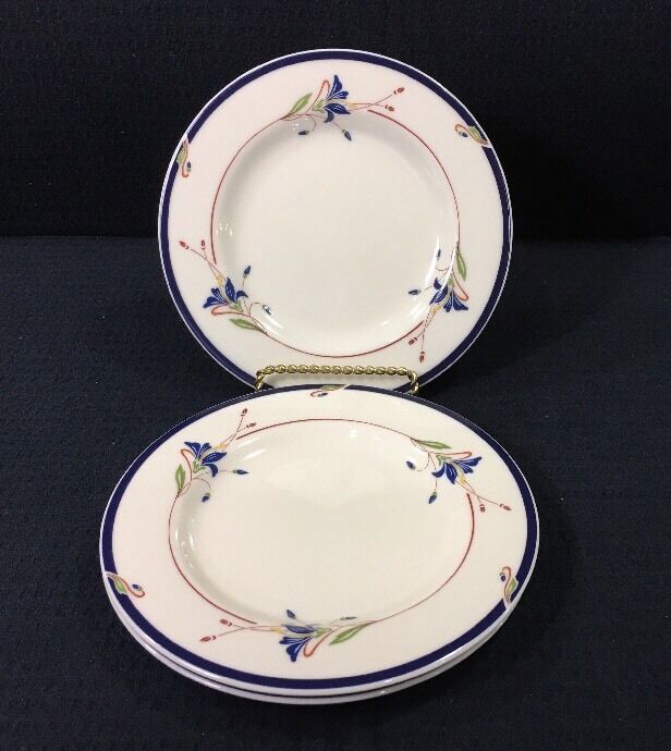 Gorham Town & Country Melon Bud Set Of 3 Bread And Butter Plates 6 3/8”