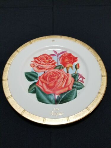 Gorham Arizona Plate1975 Grandiflora All American Rose Selections LimitedEdition