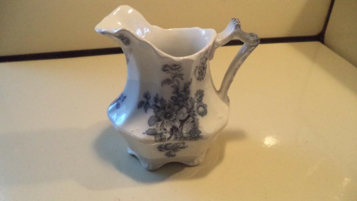 CREAMER  W.H GRINDLEY & CO. CHATSWORTH  BLUE FLORAL 1896 EXCELLENT 5