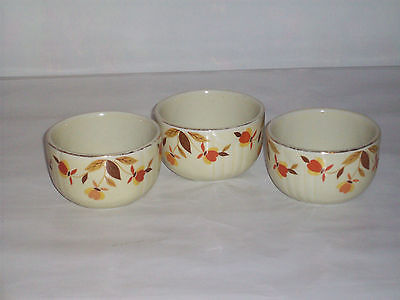 Hall's Jewel tea custard dishes set of 3