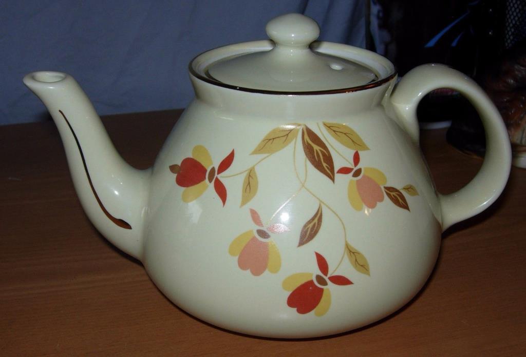 1 - 4 CUP MINI NEW YORK TEAPOT AND LID IN AUTUMN LEAF BY HALL - AUTUMN LEAF CLUB