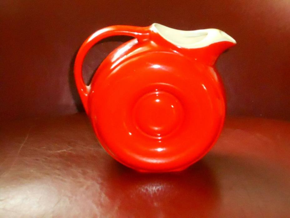 Hall Chinese Red Donut Beverage Server HSQK Marking Near Perfect Condition