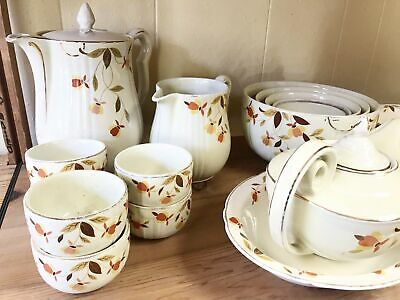Autumn Leaf by Hall Superior Quality Dinnerware 31 pc Set from 1938