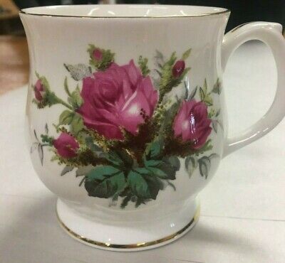 Hammersley Grandmother's Rose Mug Pink 3 3/4