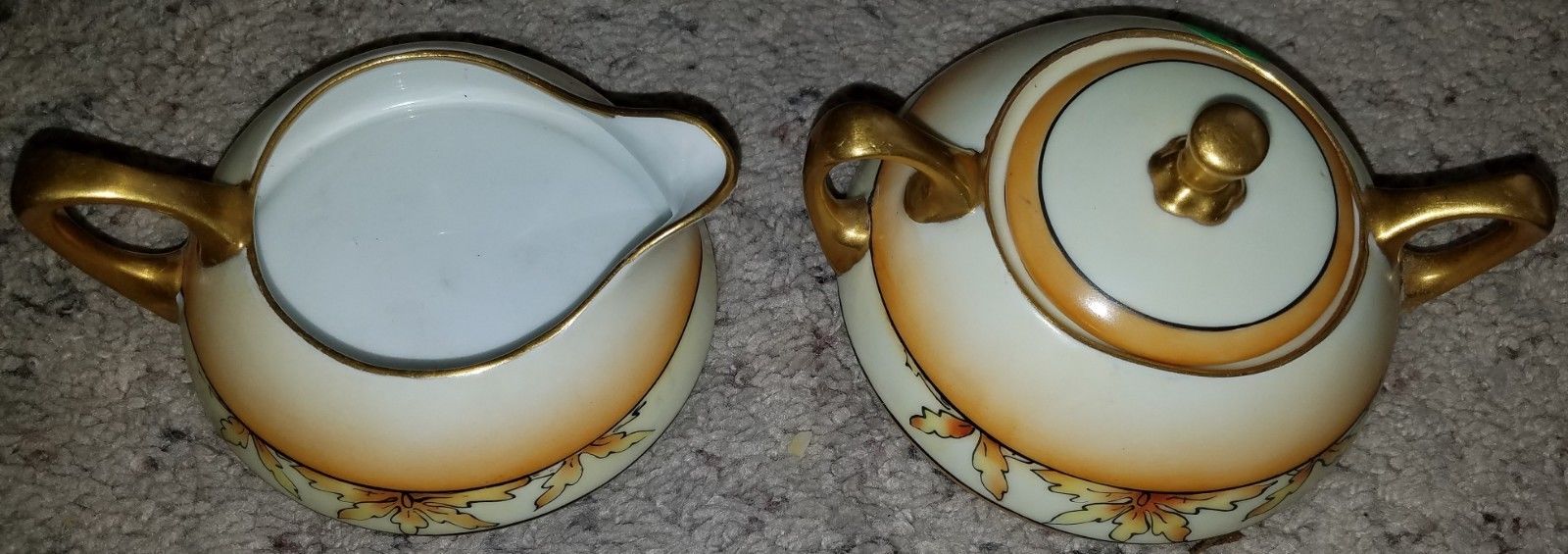 Heinrich H & Co Selb Bavaria Tea Creamer and Sugar bowl