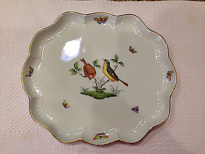 Herend Rothschild bird Scalloped Tray