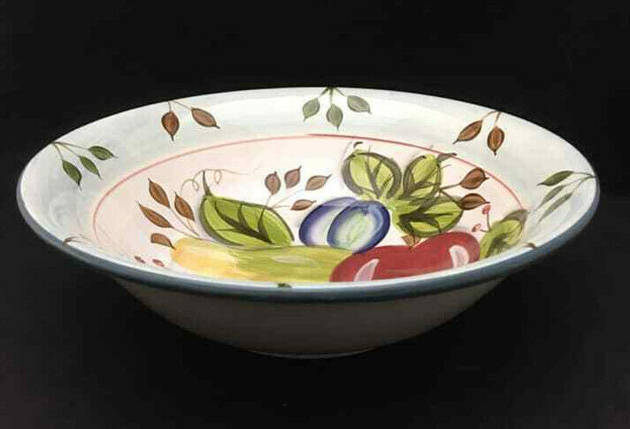 Black Forest Fruits Large Round Serving Bowl by Heritage Mint