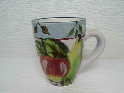 Black Forest Fruits by Heritage Mint Mug Various Fruits Green Leaves Blue Band
