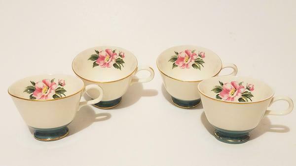 Homer Laughlin Century Service Empire Green Teacups (Sold Individually)
