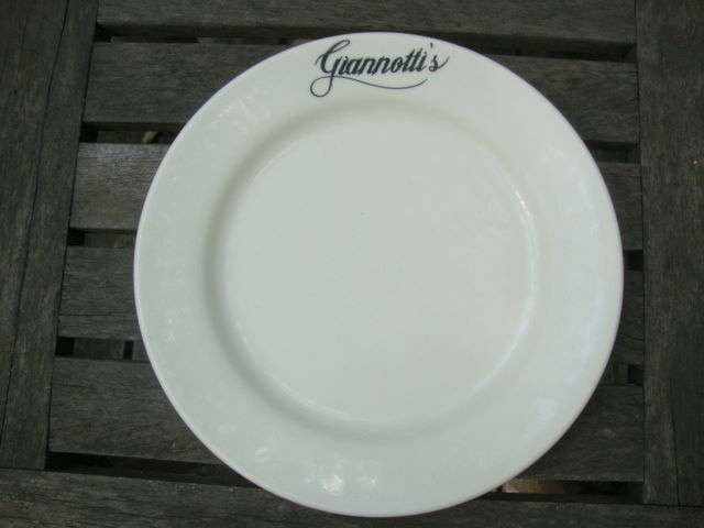 Collectible Advertising Restaurant Ware Homer Laughlin Giannotti's 9 1/2