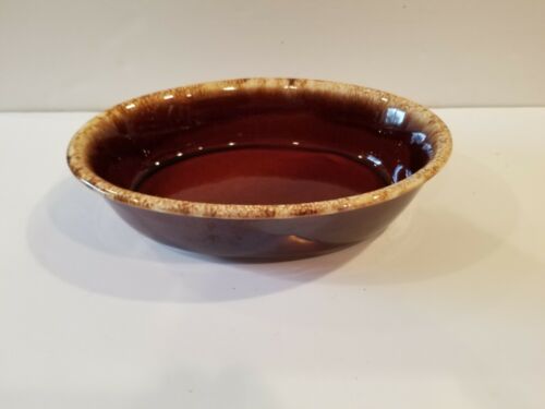 Hull Pottery Mid Century Brown Drip Glaze 10