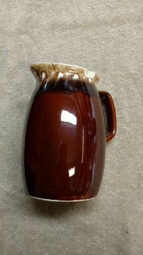 Hull Brown Drip Small Pitcher USA Pottery Vintage Glazed