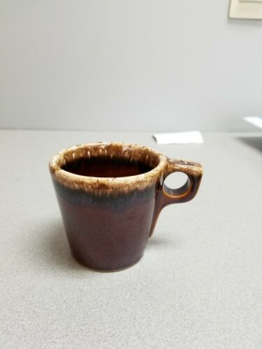 Hull Oven Proof USA Brown Drip Coffee Cup+