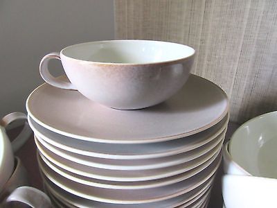 Set of 10 Goebel Hummel Sumatra Eggshell Porcelain Cups & Saucers
