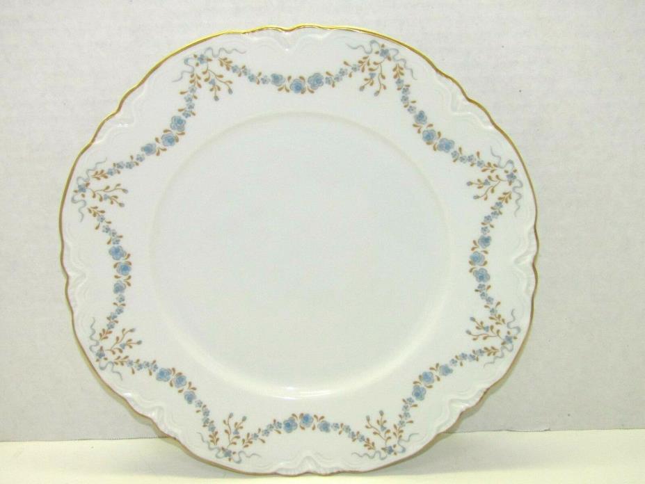 Vintage Hutschenreuther Germany FontaineBlueau Gold Trimmed Dinner Plate 10 3/4