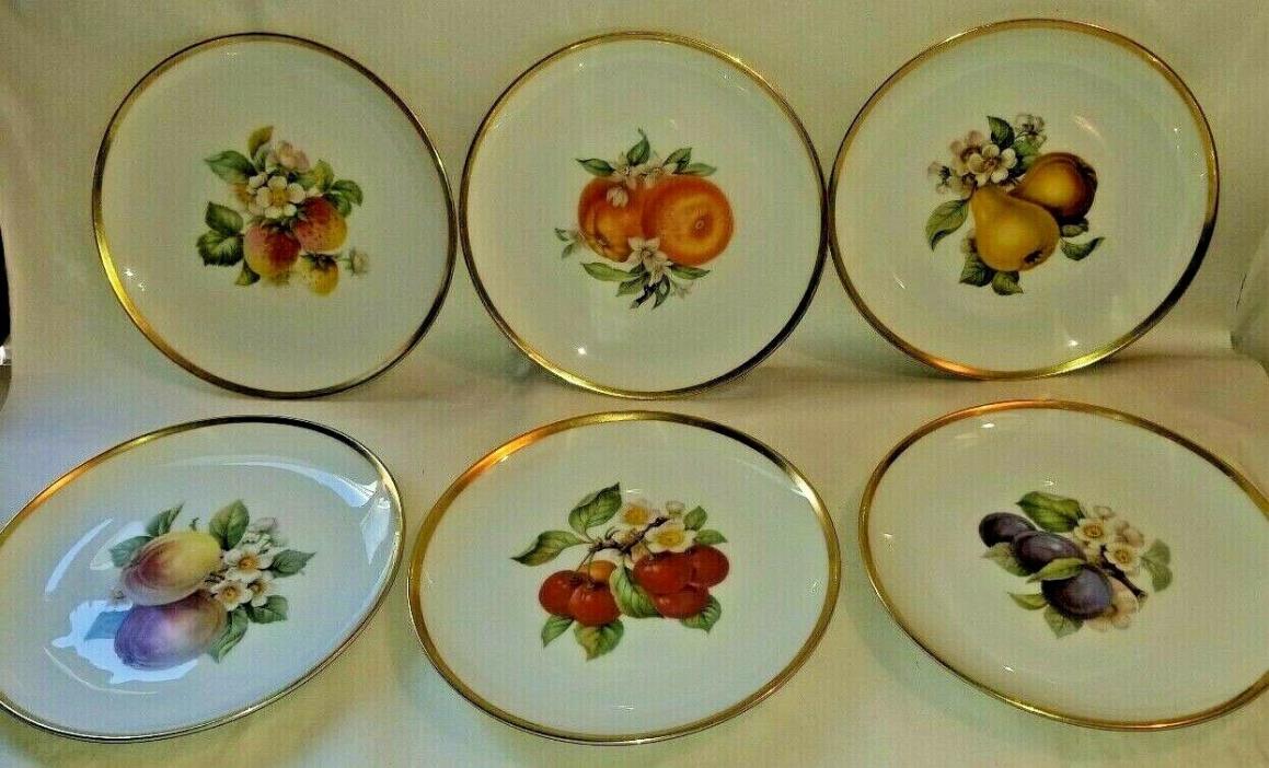 Hutschenreuther Selb L.H.S. Bavaria Germany Pasco Fruit Plates Set of 6 + extra