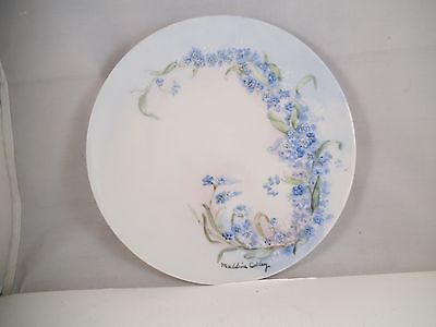 Vintage Hutschenreuther Selb Bavaria Germany Salad Plate Blue Flowers