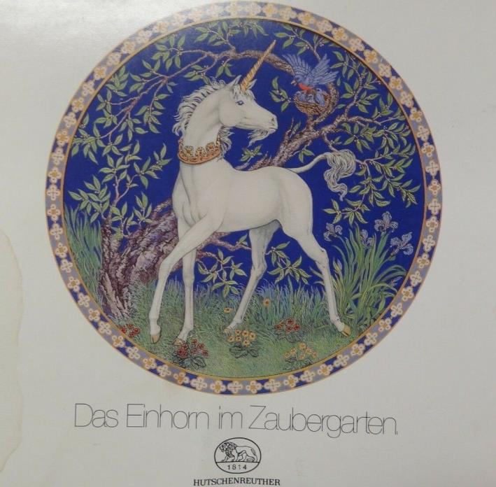 Im Zaubergarten Hutschenreuther German China Limited Edition Unicorn Plate #24