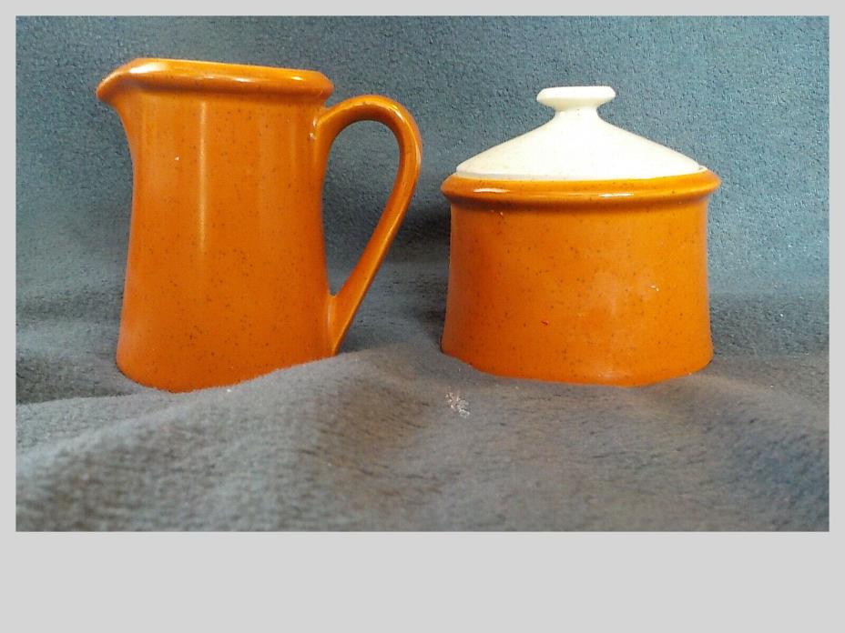 Imperial Stoneware P9261 (Tangerine) Cream & Sugar Set