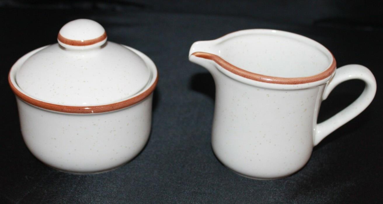 W.M. Dalton Imperial Stoneware Countryside H-1000 CREAMER PITCHER & SUGAR BOWL