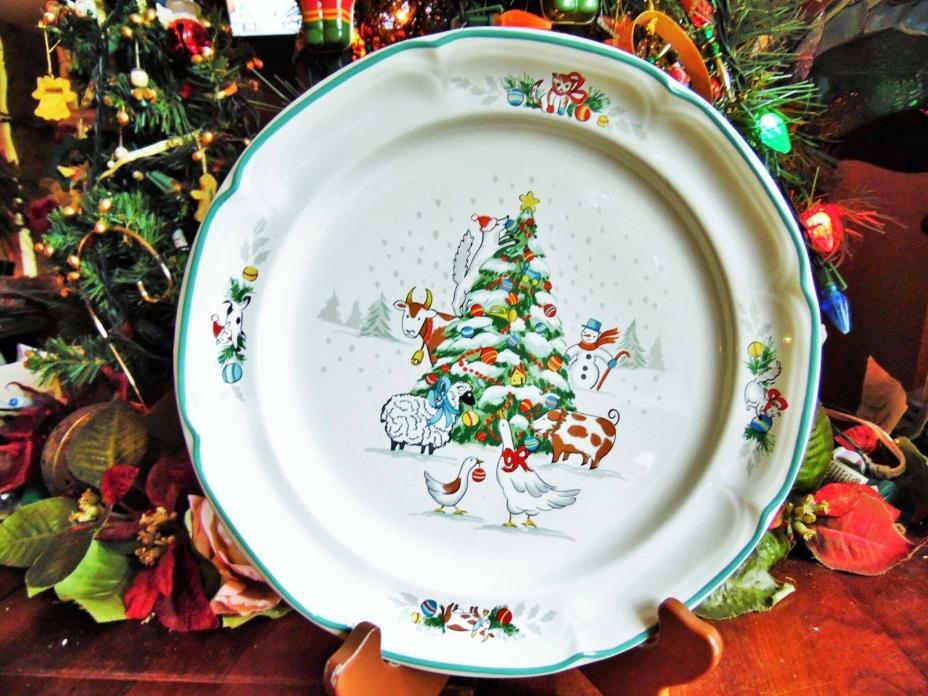 1 NEW OTHER(old stock) INTERNATIONAL CHINA COUNTRY CHRISTMAS DINNER PLATE 10 3/4