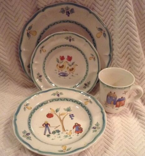 16 PC International Tableworks Heartland II Dinnerware Set