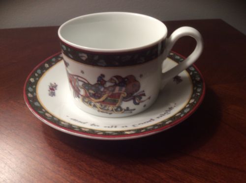 4 Sets - International China-A Christmas Story CUPS AND SAUCERS by Susan Winget