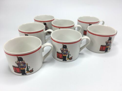 International Tableworks Holiday Spirit 167 Nutcracker Coffee Cup Mugs Set Of 7