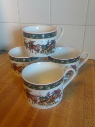 Susan Winget A Christmas Story Cups Lot of 4 International China