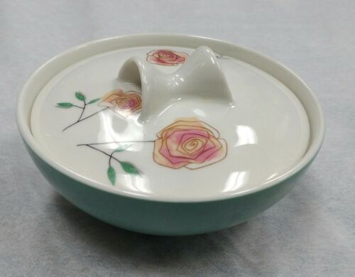 Vintage Ben Seibel Informal Iroquois Rosemary sugar bowl dish 50s deco rare