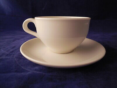 Iroquois Russel Wright Casual Dinnerware White 6  Cup & Saucer Sets