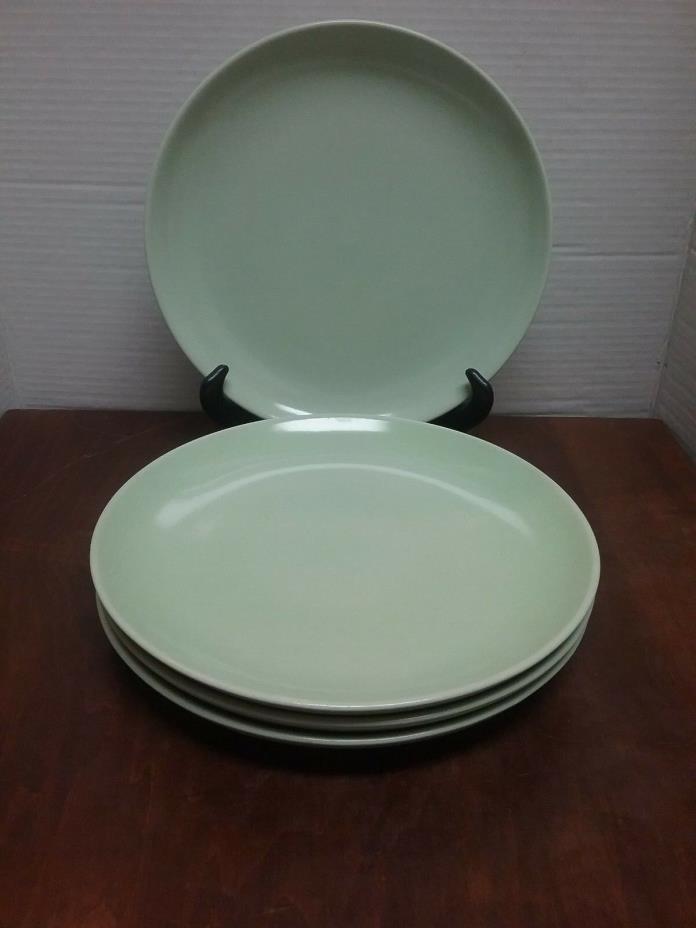 Russel Wright Iroquois Casual Lettuce Green (4) Dinner Plates
