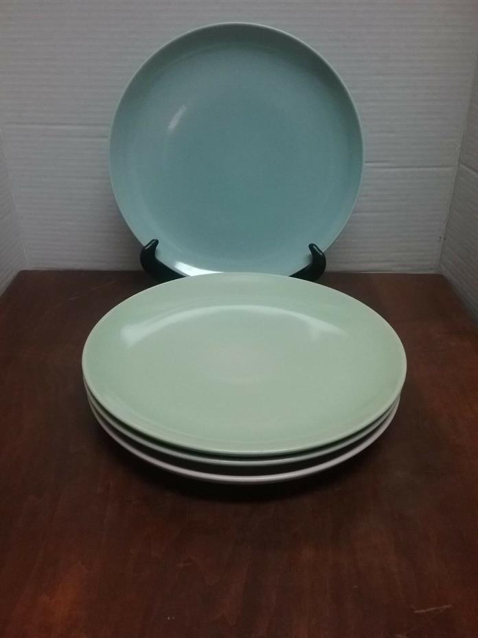 Russel Wright Iroquois Casual Blue, Green & Pink(4) Dinner Plates