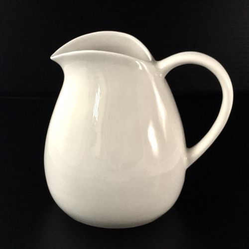 Vtg RUSSEL WRIGHT Iroquois Water Pitcher Sugar White REDESIGNED Mid Century