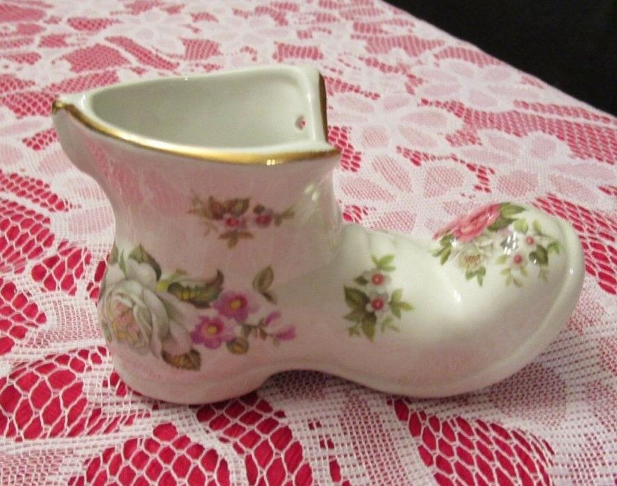 Old Foley Harmony Rose Shoe Staffordshire Excellent